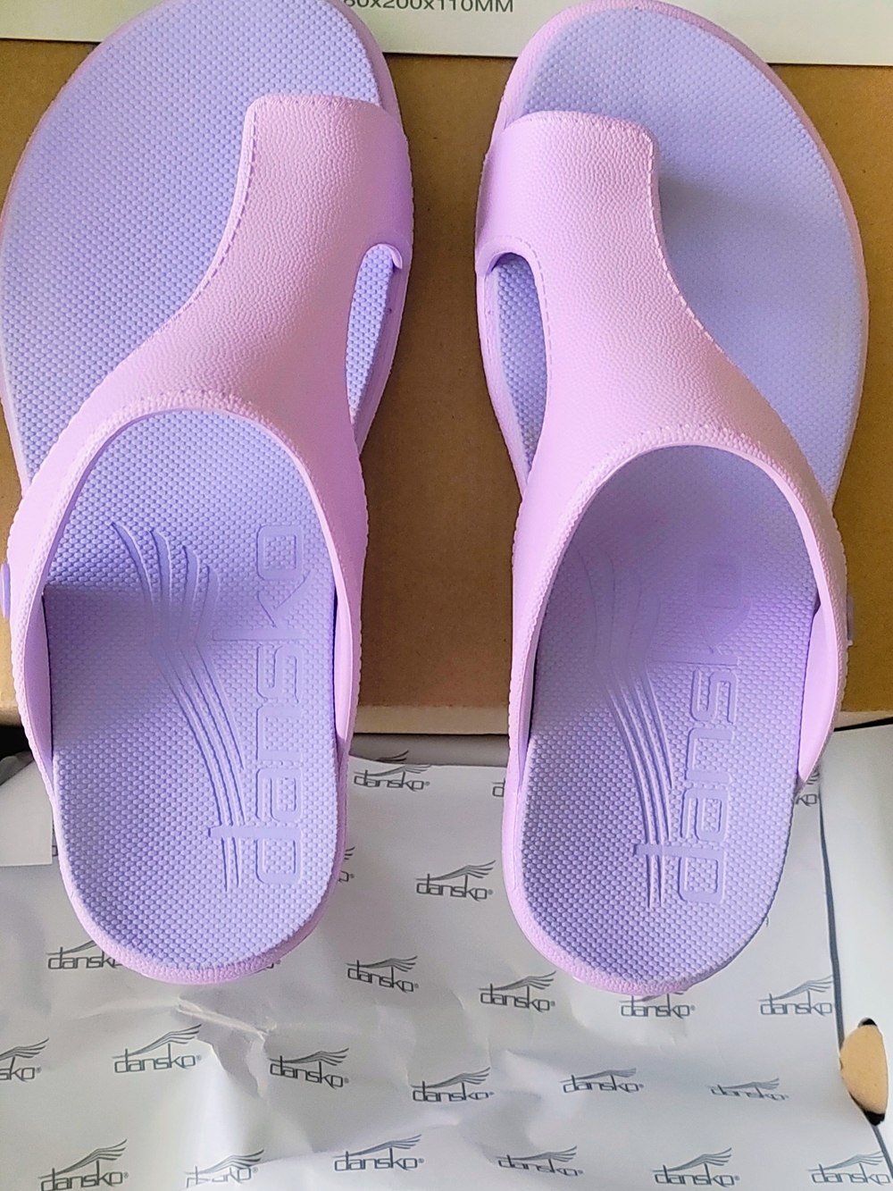 NIB- Dansko Lilac/Pink Slide Sandals - Picture 2 of 3